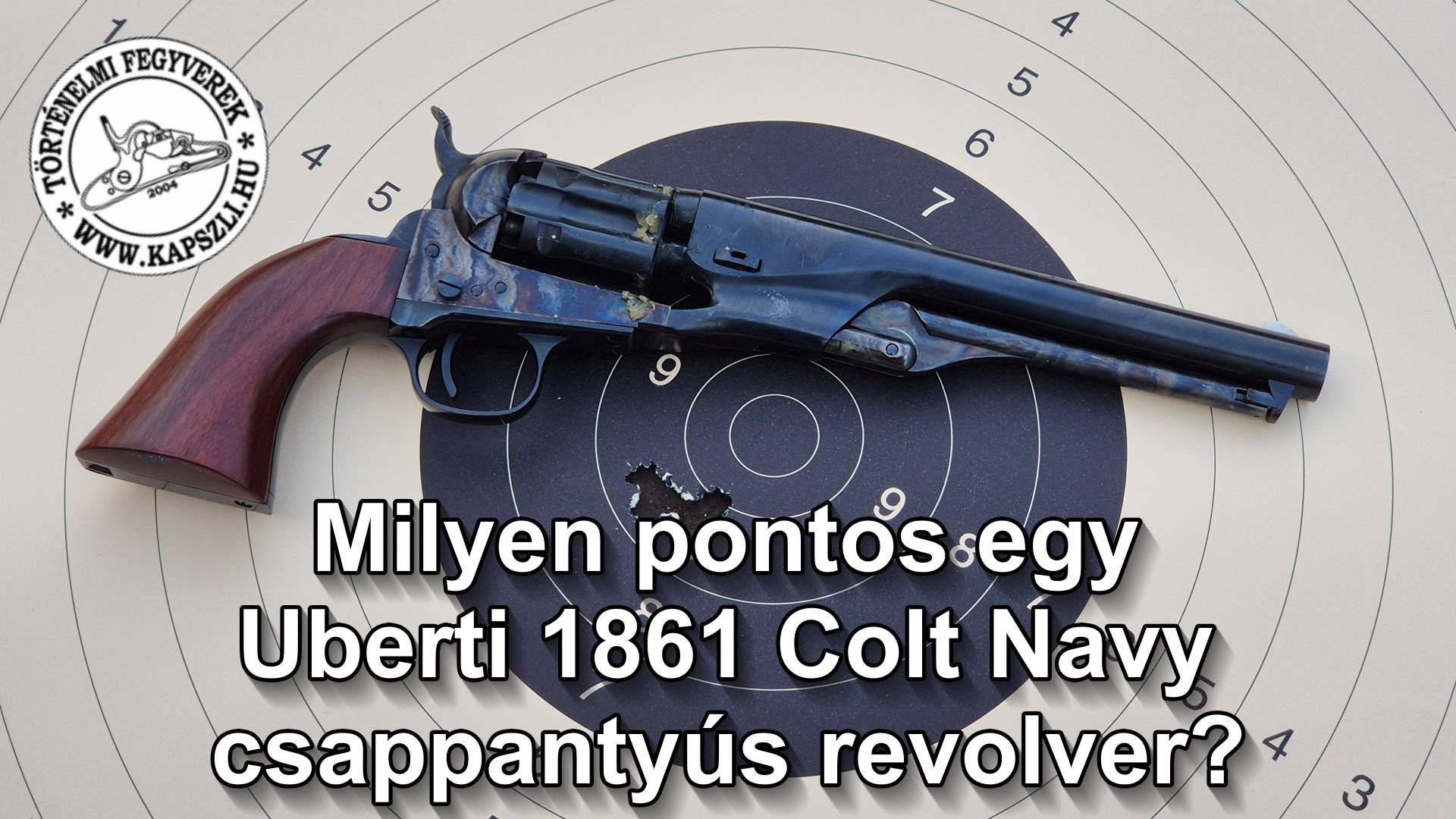 Milyen szórásra képes egy Uberti 1861 Colt Navy .36 elöltöltő revolver