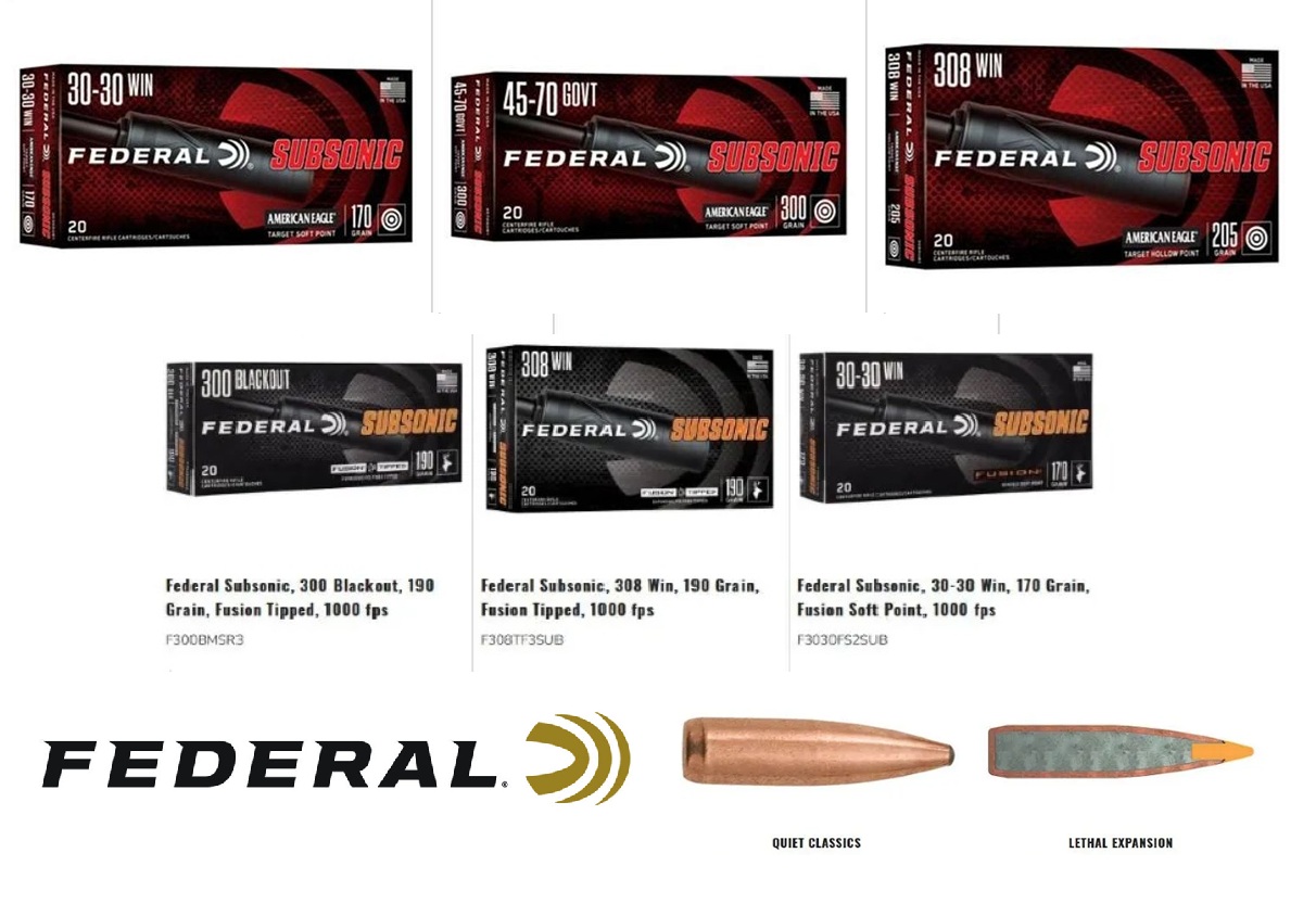 Federal Subsonic - új lőszerek hangtompítóval vadászóknak